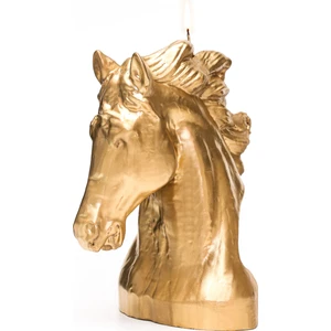 Dekoratif Büyük Gold At Mum (24 Cm)