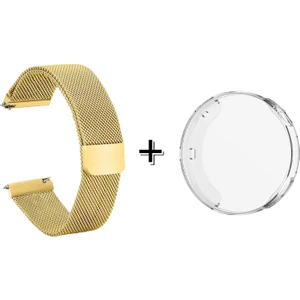 Huawei Watch Gt4 41MM Metal Mıknatıslı Kordon Kayış + Ekran Korumalı Silikon Kılıf - FC356