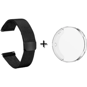 Huawei Watch Gt4 41MM Metal Mıknatıslı Kordon Kayış + Ekran Korumalı Silikon Kılıf - FC356