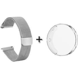 Huawei Watch Gt4 41MM Metal Mıknatıslı Kordon Kayış + Ekran Korumalı Silikon Kılıf - FC356