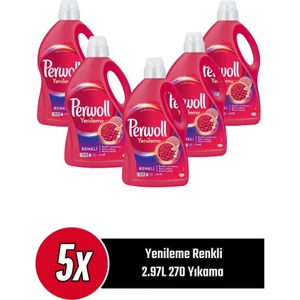 Sıvı Çamaşır Deterjanı 5 x 2,97 (270 Yıkama) Renkli