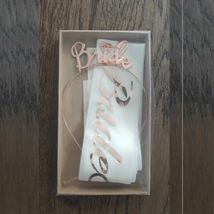 Patladı Gitti Rose Gold Bride To Be Taç  ve Kuşak Set Model 2