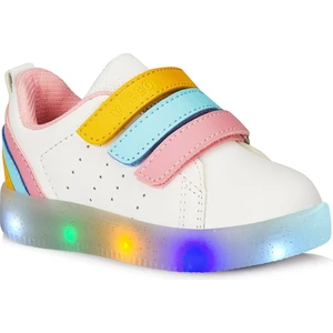 Sun Kız Bebe Beyaz/pembe Sneaker.