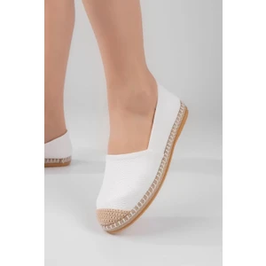 Aska Shoes Kadın Flotter Deri/ Keten/hasır Malzeme Espadril