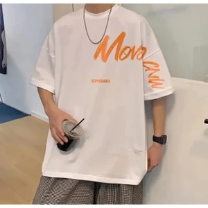 Amor Man Büyük Beden Movo Cnw Baskılı Pamuk Overssize Hip Hop Erkek Tshirt
