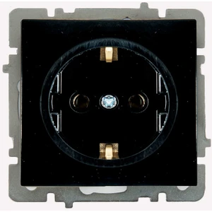 Touran Serisi Topraklı Priz Siyah