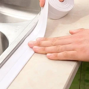 Ms Home Su Sızdırmaz Geçirmez Lavabo Tezgah Küvet Duş Banyo Mutfak Pencere Izolasyon Şerit Bant 3,2 M x 38MM