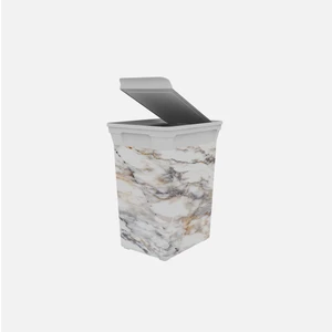 Qutu Q-Trash Çöp Kutusu Marble 20 Lt