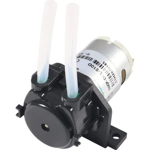 Hobi Mekatronik 12 V Peristaltik Sıvı Pompası - Dozaj Su Pompası Silikon Tüp - NKP-DCL-S10D Siyah