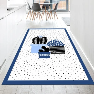 Viyana Home Dijital Baskılı Kaymaz Taban Yıkanabilir Mutfak Halısı Yolluk, V-Mutfak-38-Mavi,