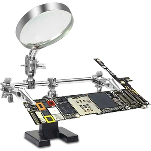 Hobi Mekatronik Üçüncü El Elektronik Pcb Kart Tutucu Büyüteçli