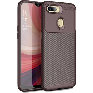 Oppo A12 Uyumlu Kılıf Karbon Dizayn Special Seri