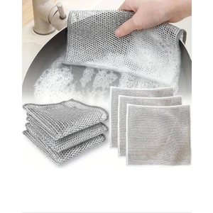 Temizcan Tedarik Çok Fonksiyonlu Tel Bulaşık Bezi,çelik Tel Bulaşık Havlusu,tel Bulaşık Bezi 3 Adet