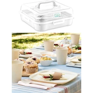 Holly Home 32 Parça 6 Kişilik Çantalı Magic Piknik Seti