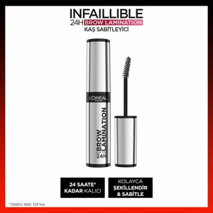 L'oréal Paris Infaillible 24H Brow Lamination Şeffaf Kaş Sabitleyici