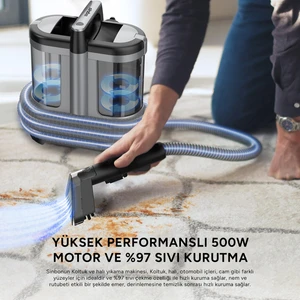 Koltuk Halı Yıkama ve Leke Çıkartma Makinesi SCC-7602