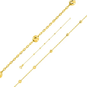 Toplu 22 Ayar Altın Zincir Bileklik