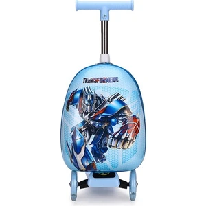 Çocuk Kaykay Tekerlekli Çanta Bavul 15 Inç Okul Çantası Evrensel Tekerlekli Biniş Çantası Scooter (Yurt Dışından)
