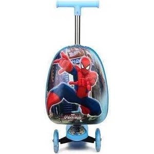 Çocuk Kaykay Tekerlekli Çanta Bavul 15 Inç Okul Çantası Evrensel Tekerlekli Biniş Çantası Scooter (Yurt Dışından)