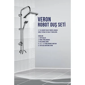 Robot Duş Seti Tepe Duş Başlığı Seti