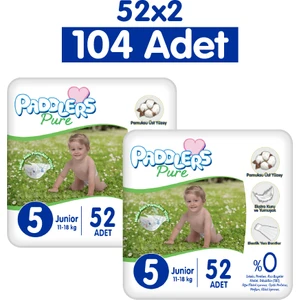 Pure Bebek Bezi 5 Numara Junior 104 Adet 2'li Jumbo Set