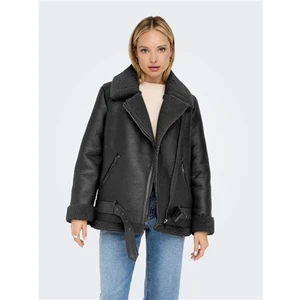 Onlnewlıs Faux Leather Avıator Cc Otw Kadın Mont 15300262