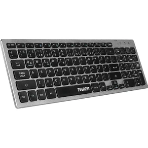 KB-BT88 Siyah/gri Bluetooth Ultra Ince Q Mac/win/android/ıos Uyumlu Kablosuz Klavye