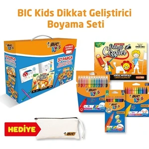 37 Parça Dikkat Geliştirici Boyama Seti-10'lu Evolution Kalem Kutusu Hediyeli!