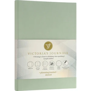 Victoria's Journals Smyth Pastel Çizgili Defter Yeşil 15 x 21 cm