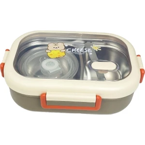 Öğle Yemeği Kutusu 304 Paslanmaz Çelik Yalıtımlı Öğle Yemeği Kutusu Büyük Kapasiteli Bölünmüş Öğle Yemeği Kapaklı Kutu (Yurt Dışından)