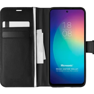 Reeder S19 Max Pro S Zoom Kılıf Delux Leather Wallet Siyah