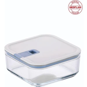 Perfect Seal Kare Cam Saklama Kabı Bej 1100ML