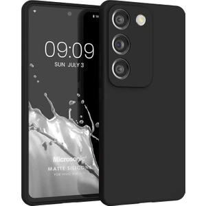 Matte Silicone Vivo V30 Lite 4g Kılıf Siyah