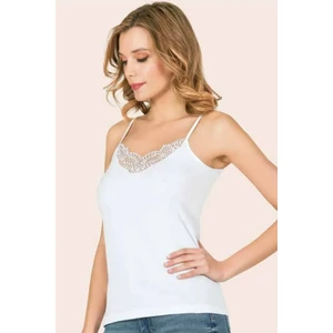 Kadın Pamuklu Ip Askılı Güpürlü Atlet 6 Adet