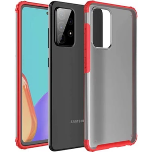 Samsung Galaxy A72 Kılıf Kenarı Darbeye Dayanıklı Arka Sert P.c Telefon Kılıfı