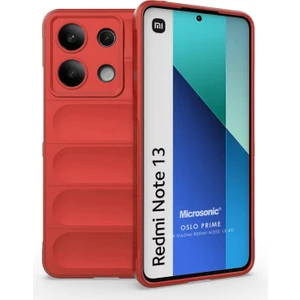 Xiaomi Redmi Note 13 4g Kılıf Oslo Prime Kırmızı