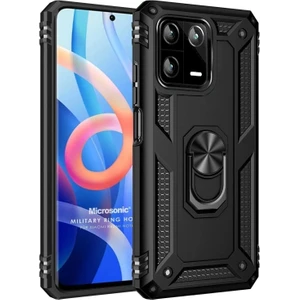 Xiaomi Mi 13 Pro Kılıf Military Ring Holder Siyah