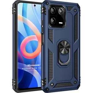 Xiaomi Mi 13 Pro Kılıf Military Ring Holder Lacivert