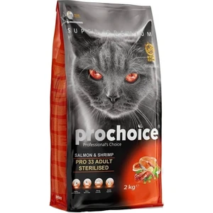 Pro Choice Pro 33 Sterilised Somonlu Karidesli Kedi Maması 15 Kg
