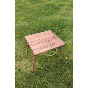 Wooden Factory Kolay Taşınabilir Ahşap Kamp Masası, Piknik Masası, 50x45 cm