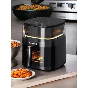 Robwell Rxo5 Son Teknoloji Otomatik Buhar Püskürtmeli Airfryer 10 Renkli Işıklı Menü