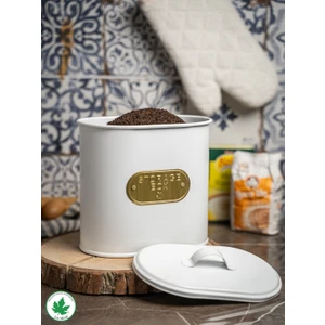 Lin Metal Metal Kapaklı Baton Çok Amaçlı Mutfak ve Banyo Organizeri Saklama Kabı (Storage Box Plakalı) LN1274