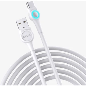 Type-C USB LED Işık Göstergeli Hızlı Şarj ve Data Kablosu