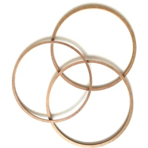 3'lü 40 cm Mdf Halka Vidasız Makrome Kasnak Düş Kapanı