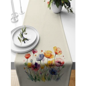 Bertille Home Flower Serisi 140X40 cm Dijital Baskılı Runner
