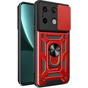 Xiaomi Redmi Note 13 4g Kılıf Impact Resistant Kırmızı