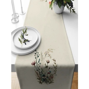 Bertille Home Flower Serisi 140X40 cm Dijital Baskılı Runner