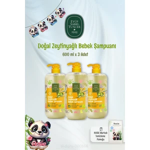 Eyüp Sabri Tuncer Doğal Zeytinyağlı Bebek Şampuanı 600 ml 3 Adet ve Rosıe Pamuk