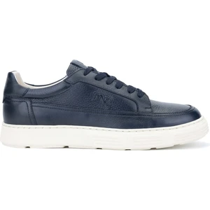 Tamer Tanca Erkek Hakiki Deri Lacivert Sneakers & Spor Ayakkabı 233 4610 Erk Ayk Y24 Lacıvert