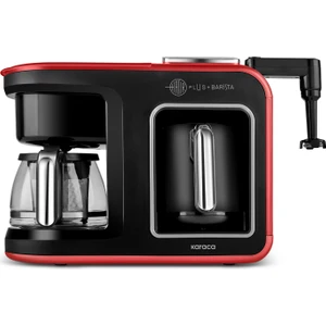 Hatır Plus Barista 6 In 1 Latte Cappuccino ve Közde Türk Kahvesi Makinesi Kırmızı